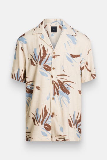 GUESS Kurzarmhemd beige