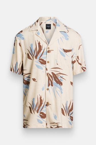 GUESS Kurzarmhemd beige