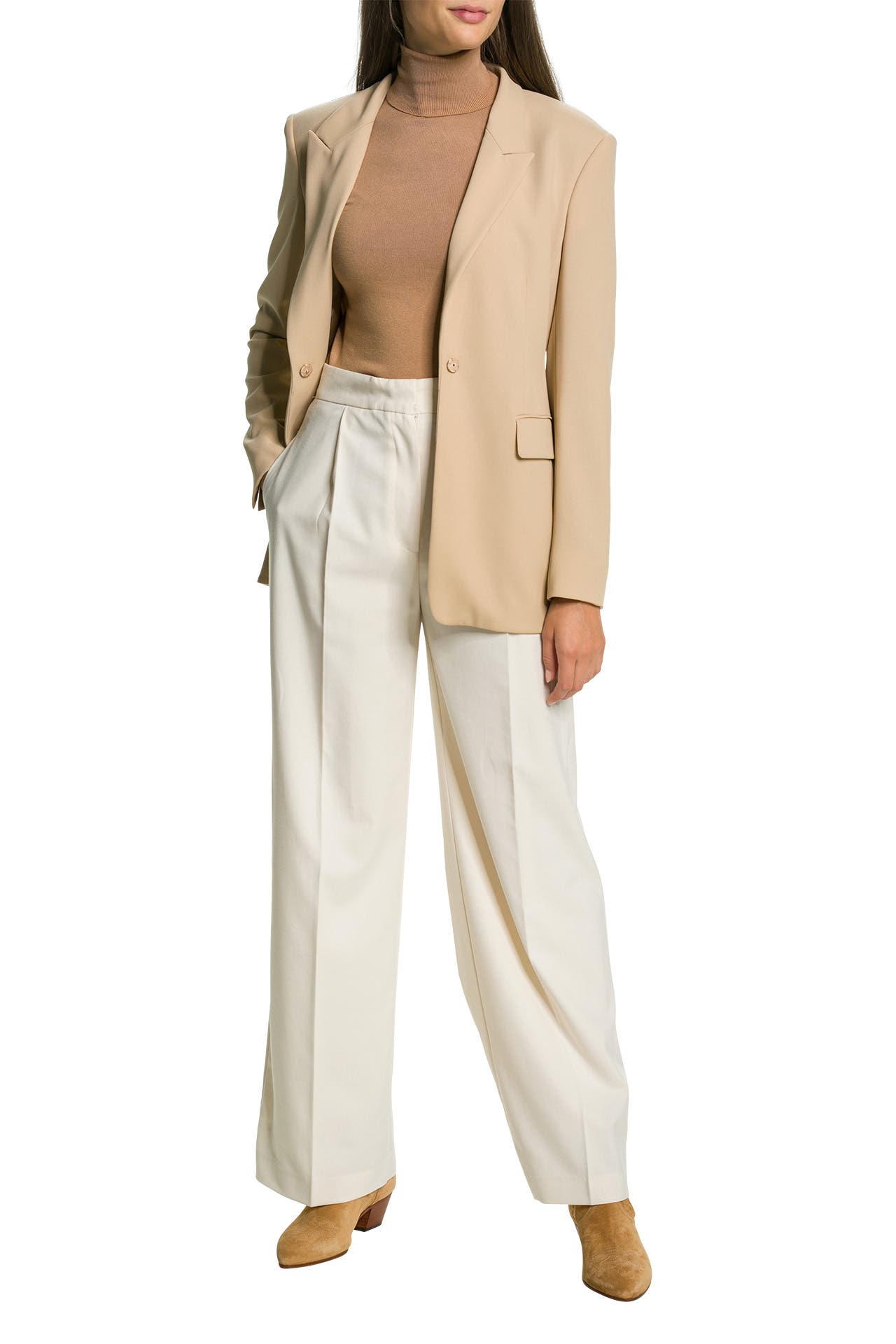 WINDSOR. Schurwoll-Blazer beige, Bild 1