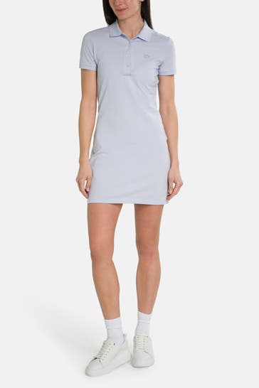 LACOSTE Polokleid hellblau