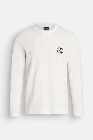 EMPORIO ARMANI Longsleeve weiß