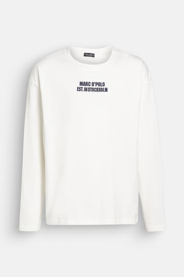 MARC O'POLO Longsleeve weiß