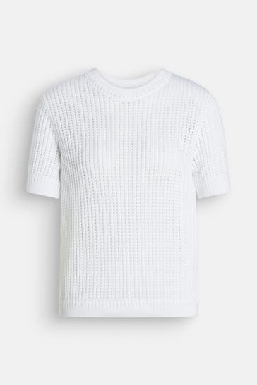 RIANI Strickshirt weiß