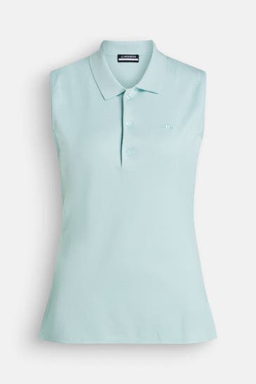 J.LINDEBERG SPORTSWEAR Strick-Polo 'Tanja' aqua