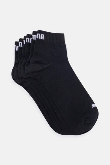 PUMA 6er-Pack Socken schwarz unisex
