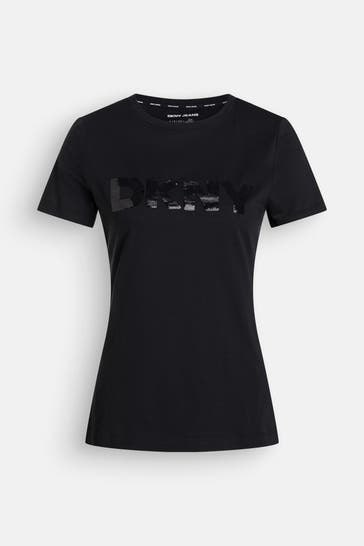 DKNY T-Shirt schwarz