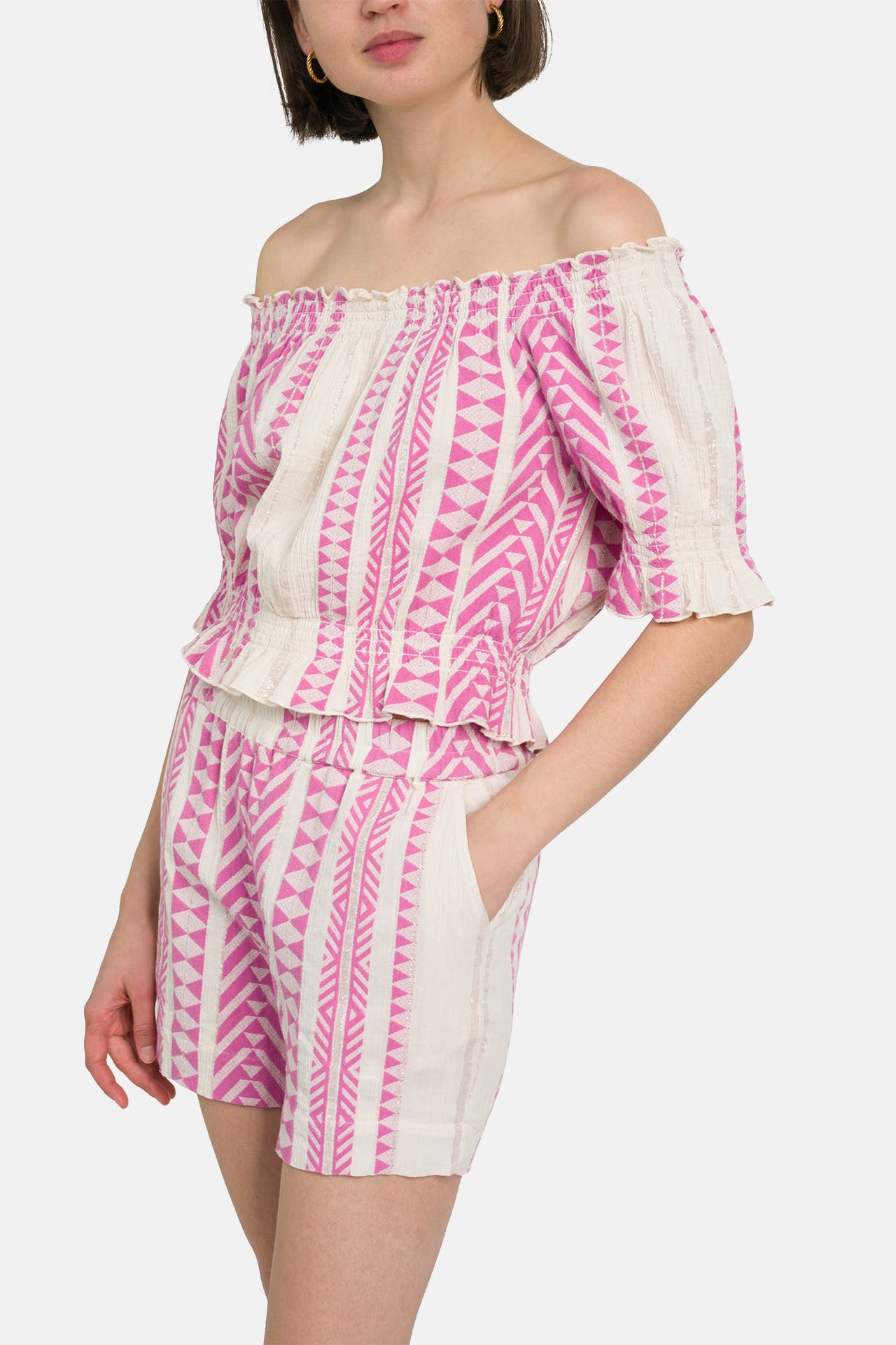 LOLLYS LAUNDRY Blusenshirt 'Wells' gemustert, Bild 1