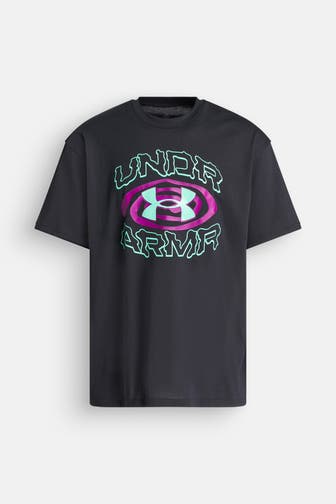 UNDER ARMOUR T-Shirt 'Hoops Hoopnotic' schwarz