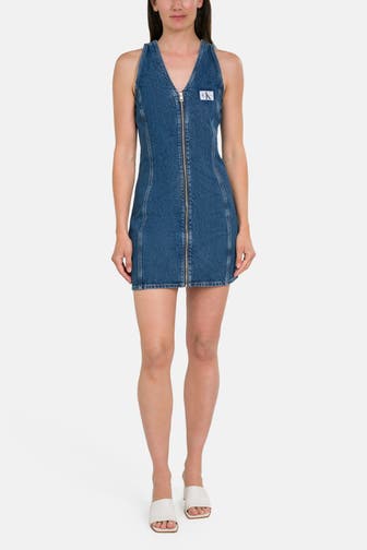 CALVIN KLEIN Jeanskleid blau