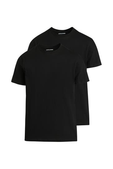 JACK & JONES 2er-Pack T-Shirts schwarz