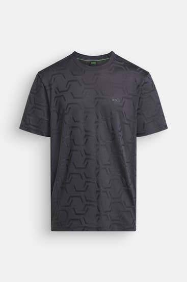 BOSS - T-Shirt dunkegrau