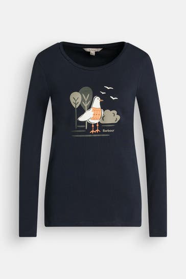 BARBOUR Longsleeve navy