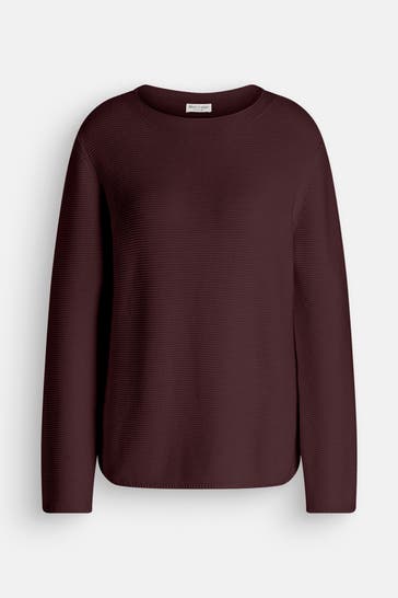 MARC O'POLO Strickpullover dunkelbraun