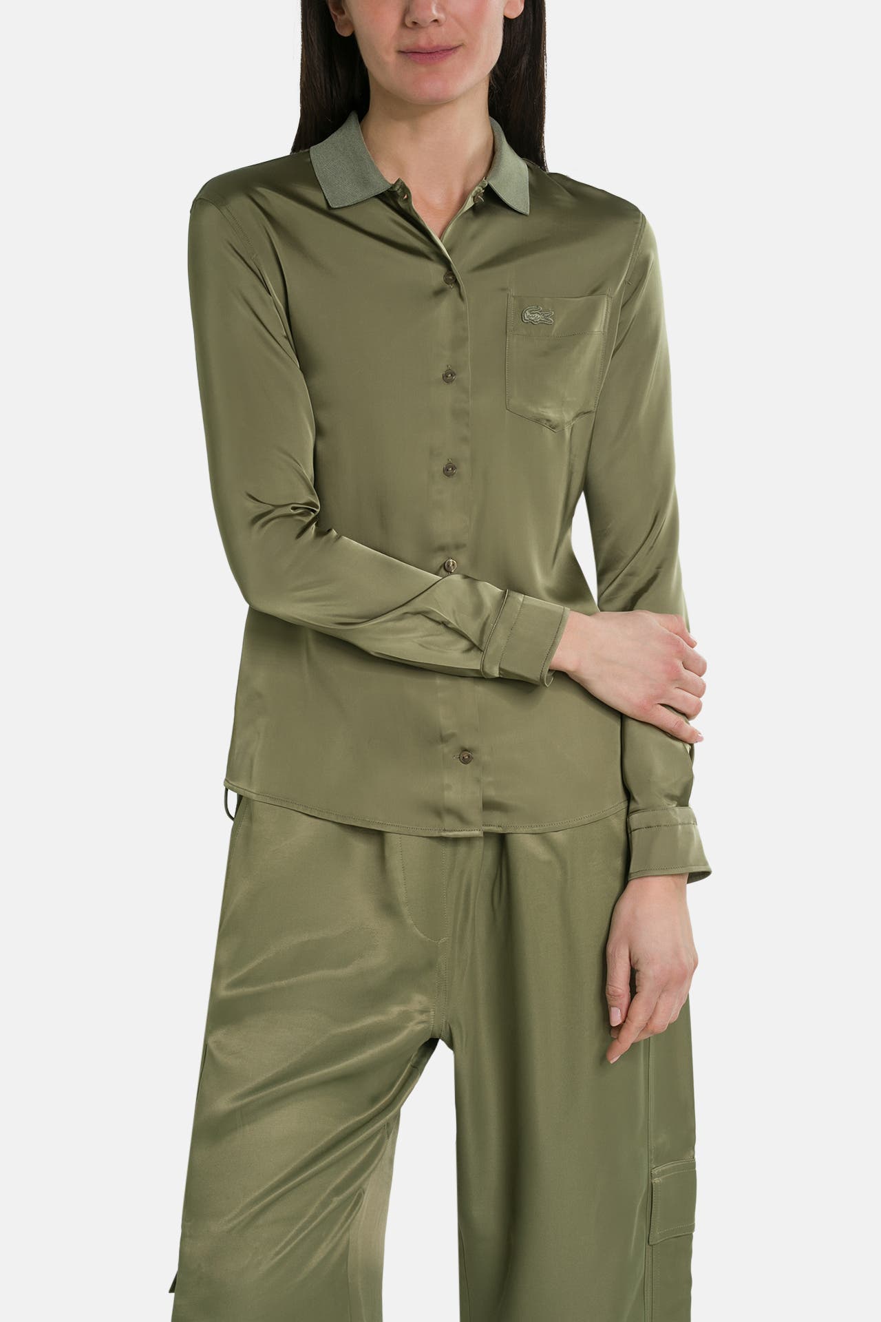 LACOSTE Casual-Bluse oliv, Bild 1
