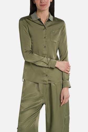 LACOSTE Casual-Bluse oliv