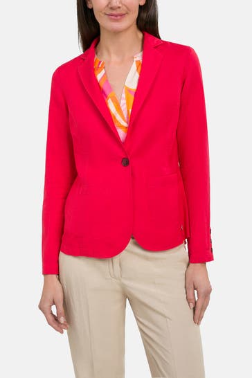 FRIEDA & FREDDIES NY Leinenmix-Blazer rot