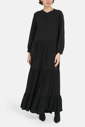 LOLLYS LAUNDRY Maxikleid 'Nee' schwarz