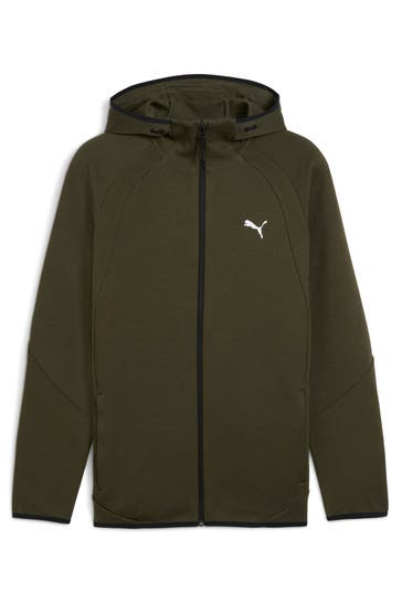 PUMA Sweatjacke oliv