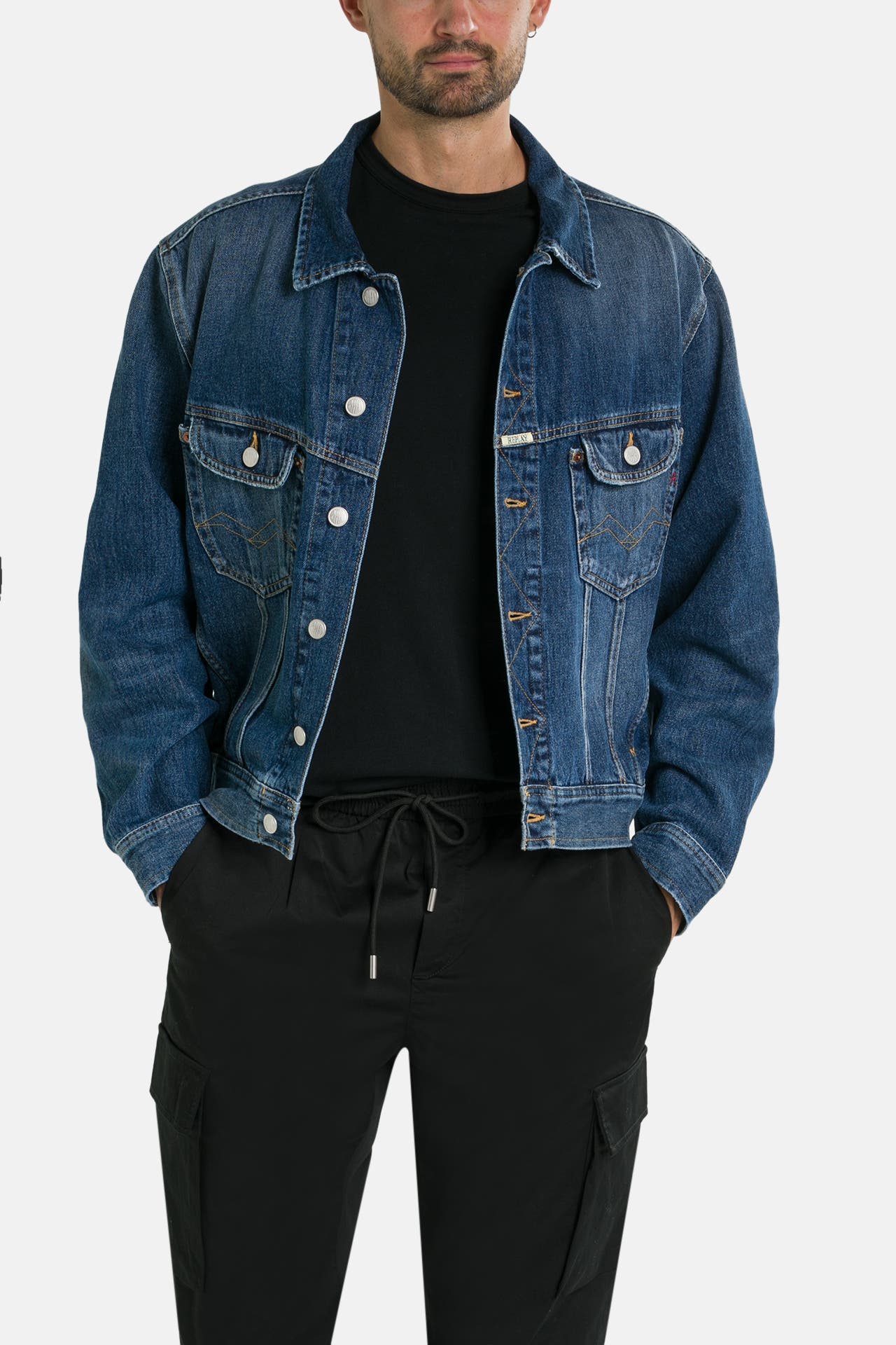 REPLAY Jeansjacke dunkelblau, Bild 1