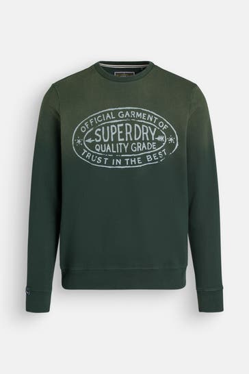 SUPERDRY Sweatshirt tannengrün