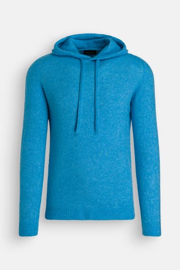 ROBERTO COLLINA Strickpullover 'Cappuccio' aqua