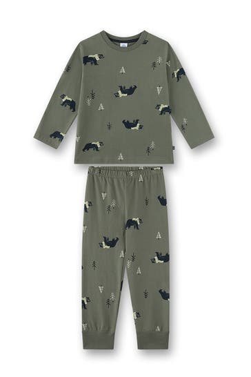SANETTA Pyjama dunkelgrün