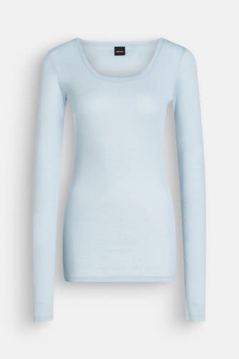 BOSS ORANGE Longsleeve 'Elayer' hellblau