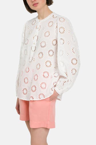 0039 ITALY Blusenshirt 'Anni' weiß