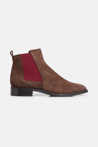 DONNA CAROLINA Chelsea-Boots 'Ester Qube' dunkelbraun