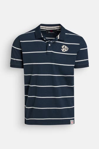 SUPERDRY Polo-Shirt 'Vintage Stripe' navy gestreift