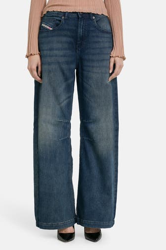 DIESEL Jeans dunkelblau wide