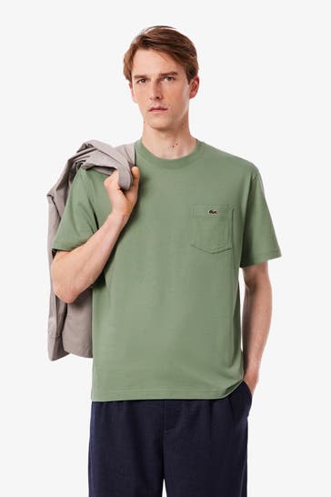 LACOSTE T-Shirt graugrün