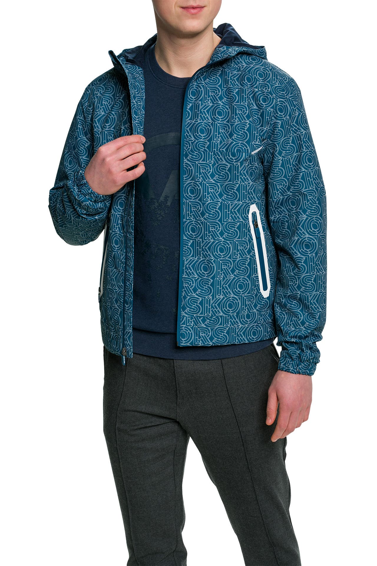 MICHAEL KORS Regenjacke blau gemustert, Bild 1