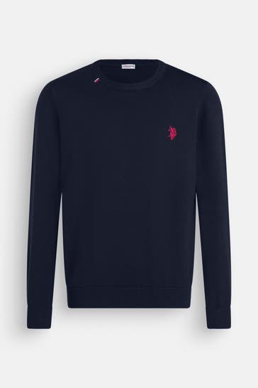 U.S. POLO ASSN. Strickpullover 'Jim' nachtblau