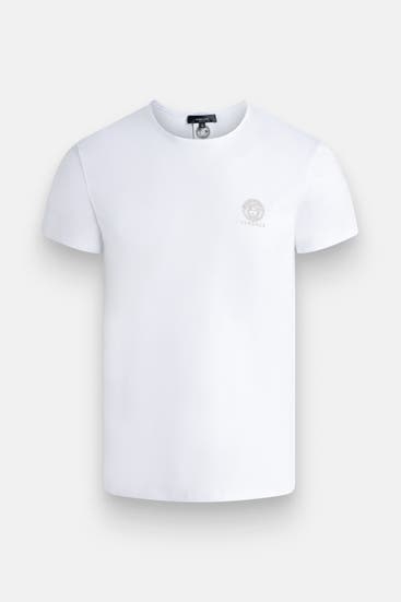 VERSACE - T-Shirt 'MC Girocollo' weiß