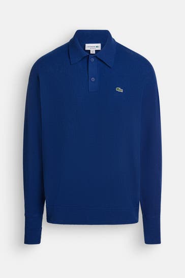 LACOSTE Wollpullover dunkelblau