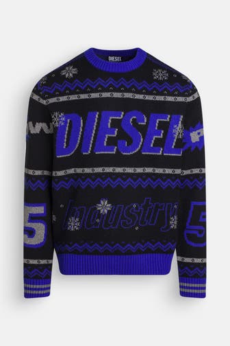 DIESEL Wollmix-Strickpullover mehrfarbig