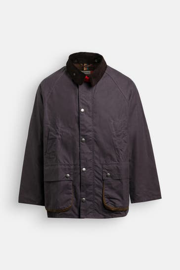 BARBOUR Wachsjacke 'Bedale' grau