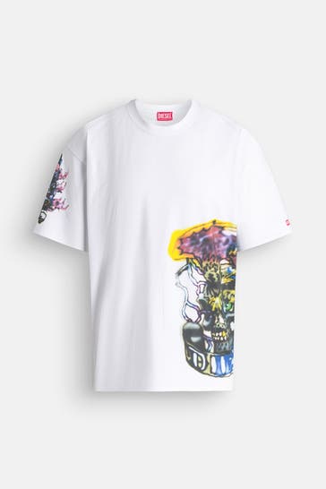 DIESEL T-Shirt weiß
