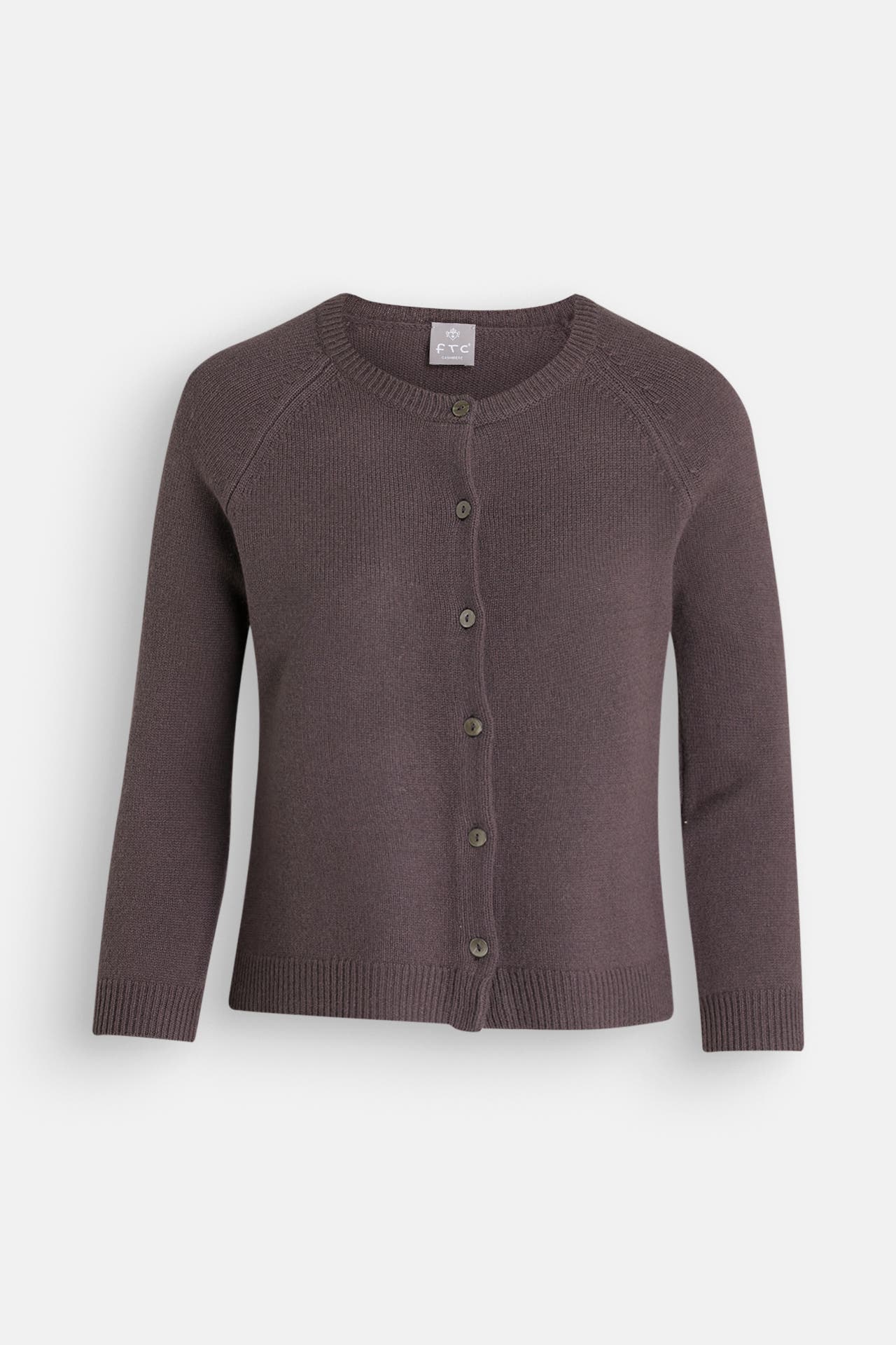 FTC Kaschmir-Strickjacke dunkelbraun, Bild 1