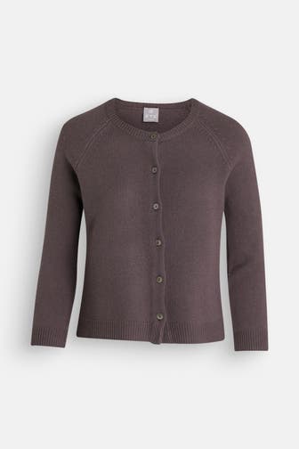 FTC Kaschmir-Strickjacke dunkelbraun