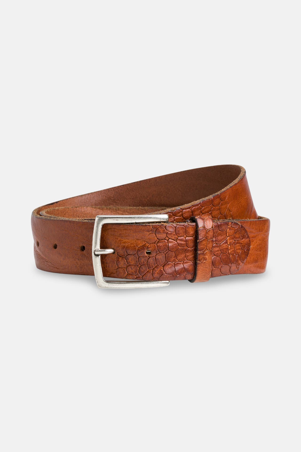 B.BELT Ledergürtel 'Bela' cognac animal, Bild 1