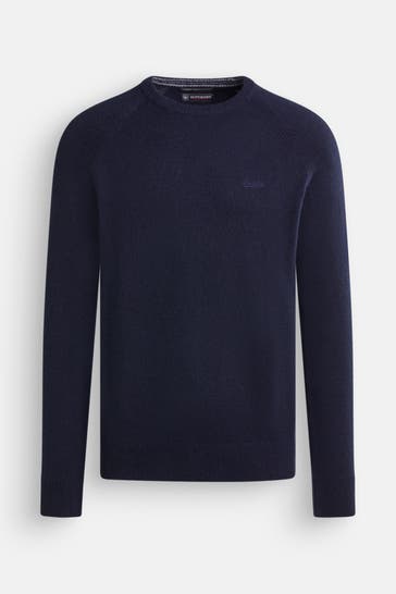 SUPERDRY Wollmix-Strickpullover navy