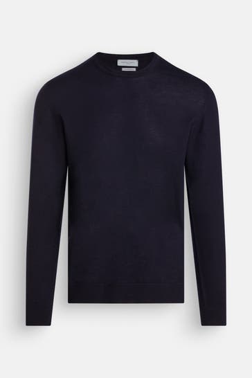 DANIELE FIESOLI Wollpullover nachtblau