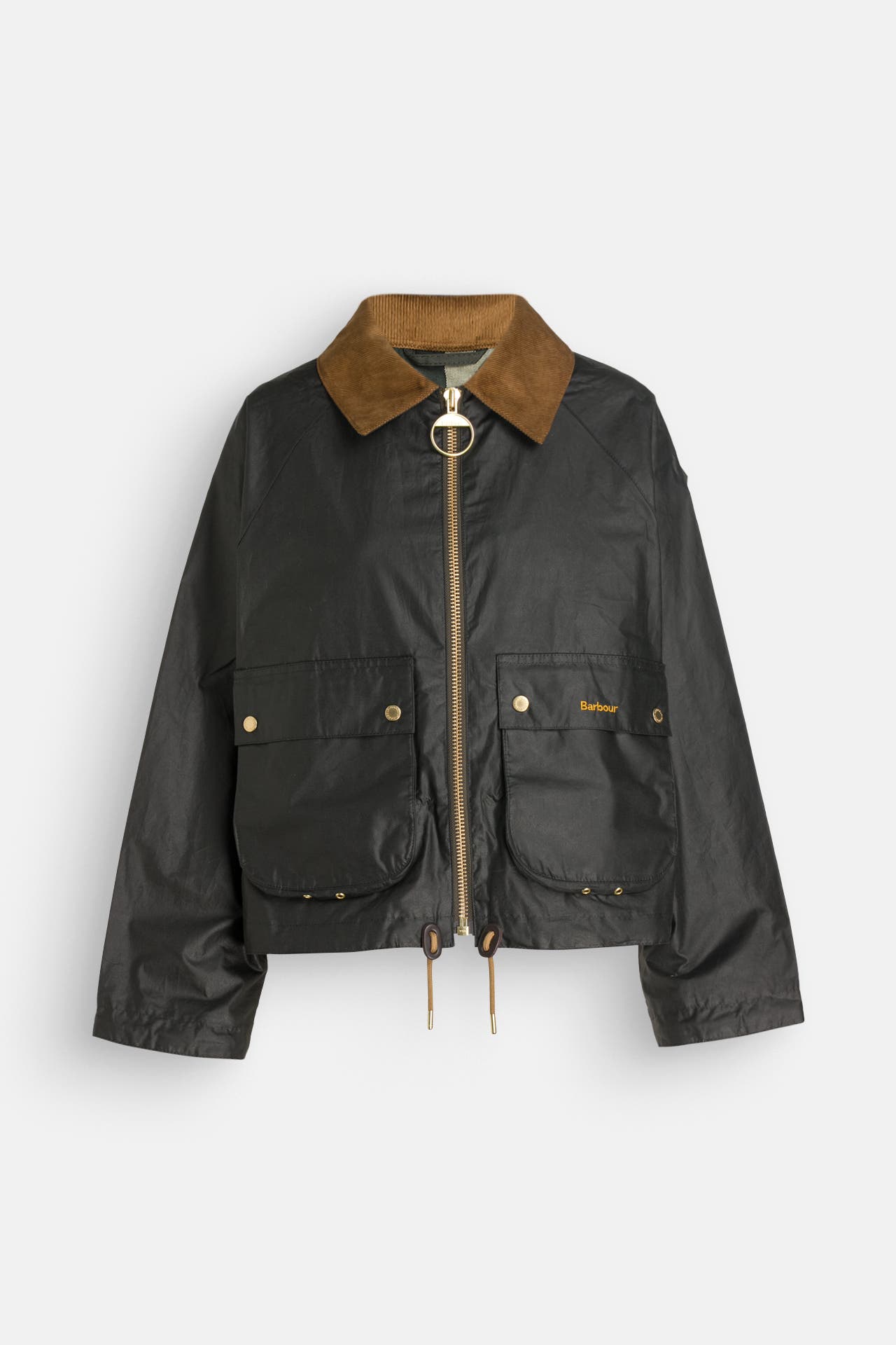 BARBOUR Übergangsjacke 'Marron Wax' dunkelgrün, Bild 1