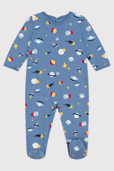 PETIT BATEAU Strampler taubenblau