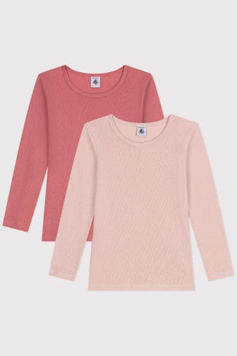 PETIT BATEAU 2er-Pack Langarm-Shirts zweifarbig