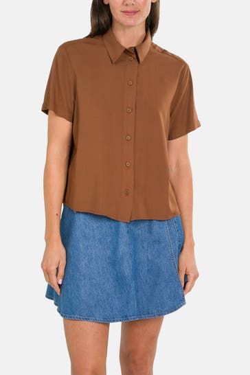 MARC O'POLO DENIM Casual-Bluse braun