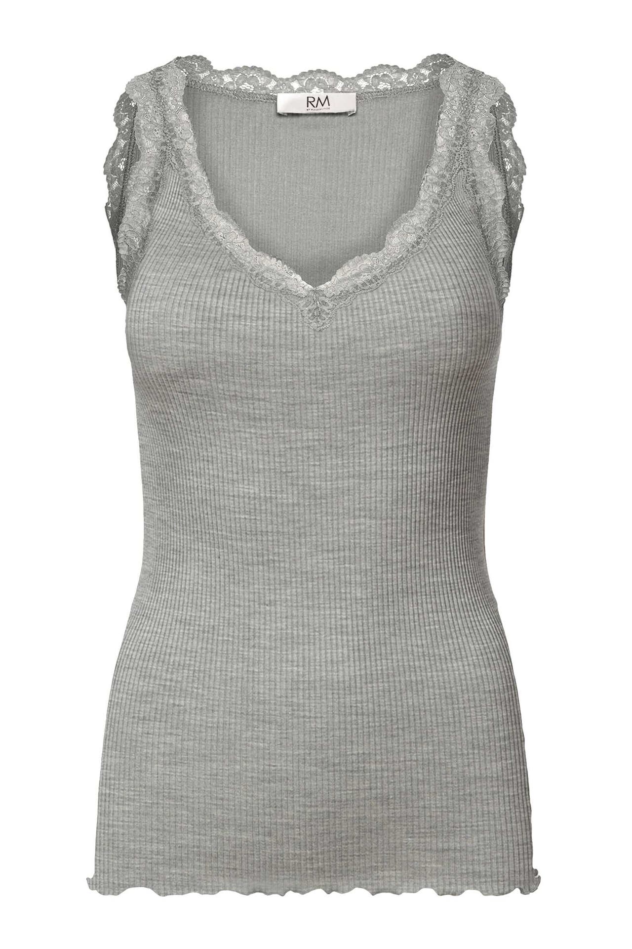 RM BY ROSEMUNDE Spitzentop 'Balta' hellgrau, Bild 1