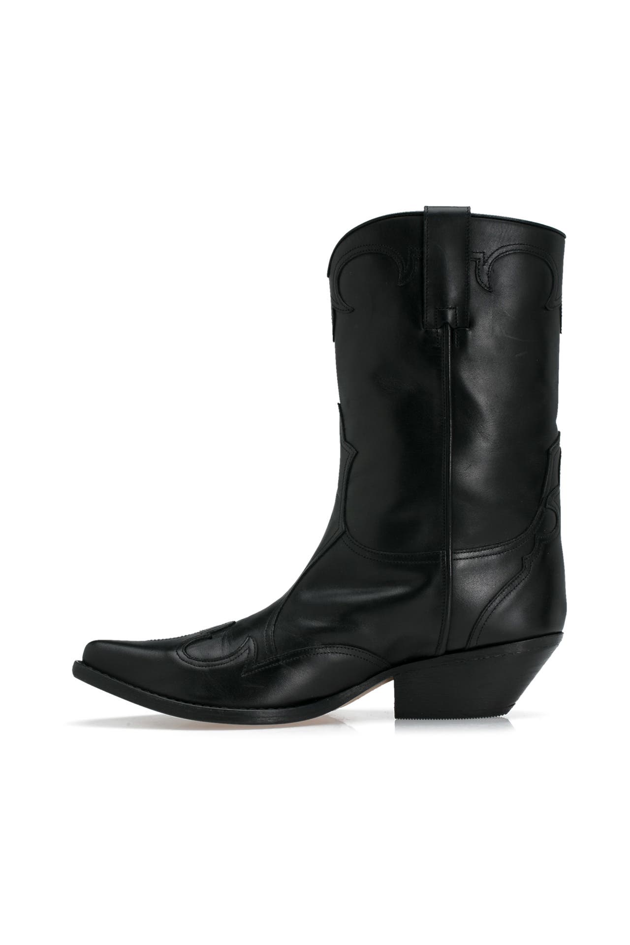 Armani top cowboy boots